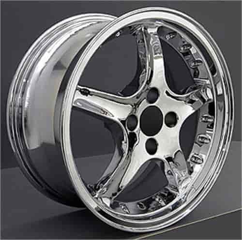 Mustang Cobra R 98 Deep Dish Wheel with Rivets Size: 17" x 8"