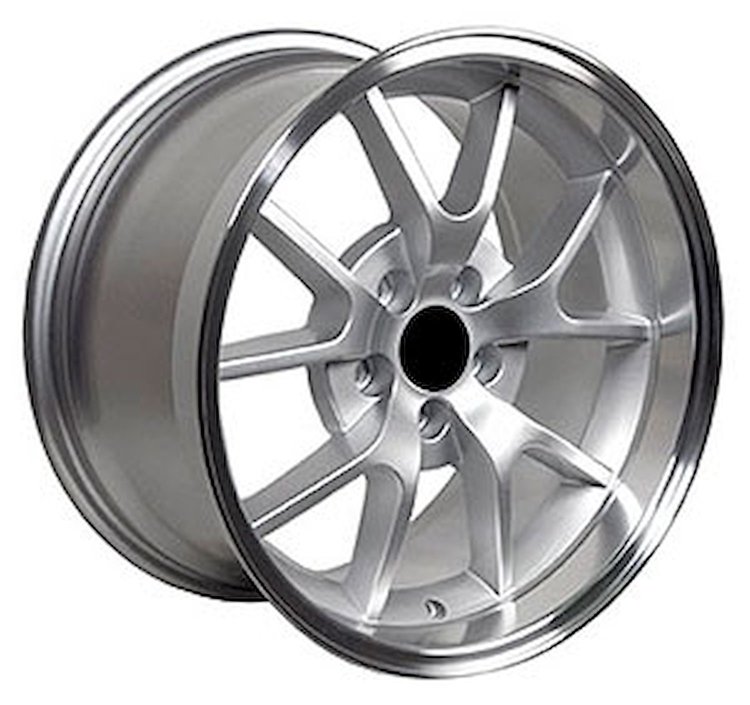 Mustang FR500 Style Wheel Size: 18" x 10" Bolt Pattern: 5 x 114.3 Rear Spacing: 6.37" Offset: +22mm