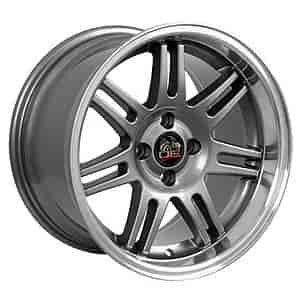 Mustang 10th Anniversary Deep Dish Wheel Size: 17" x 10" Bolt Pattern: 4 x 108 Rear Spacing: 6.48" Offset: +25mm