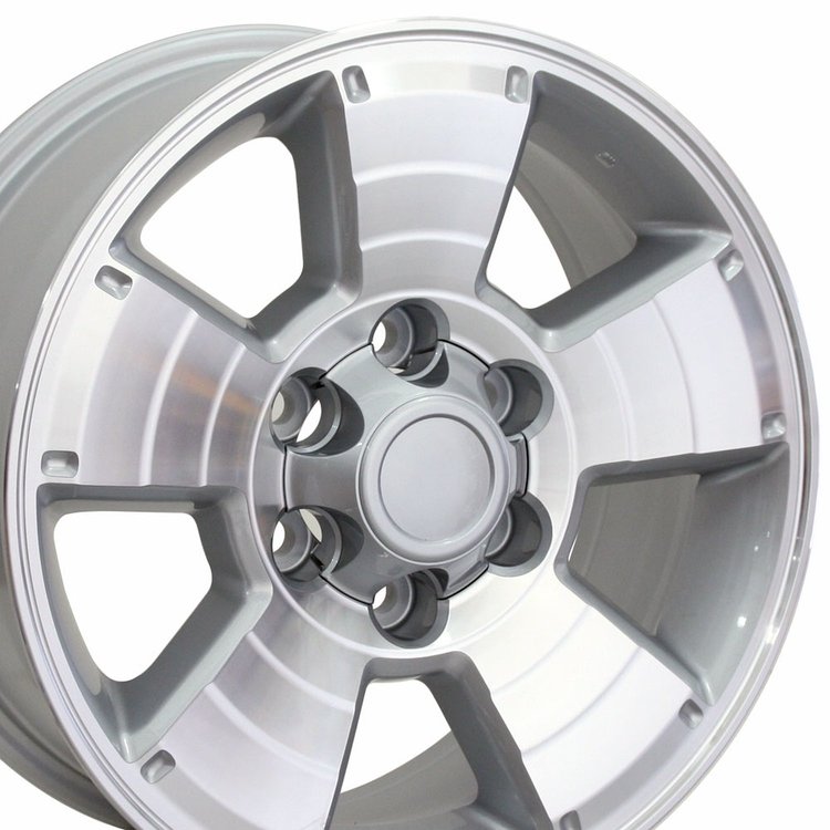 17 Fits Toyota - 4Runner Style Replica Wheel - Silver Machined Face 17x7.5
