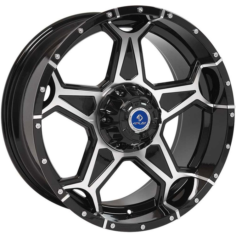 4Play Black Machined Finish Wheel Size: 20" x 9"