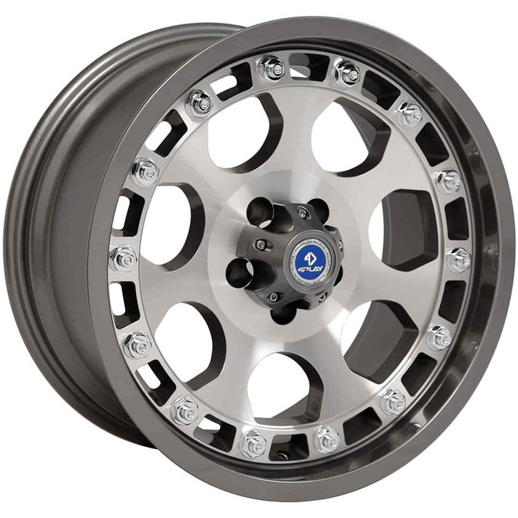 4Play Gunmetal Machined Face Finish Wheel Size: 20" x 9"