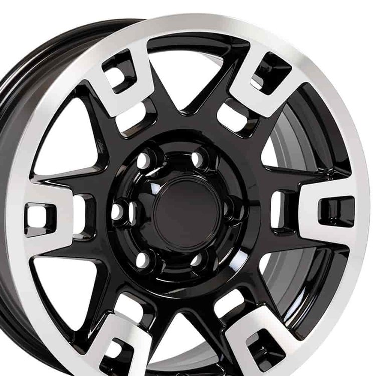 TOYOTA 4RUNNER 17X7 BLACK