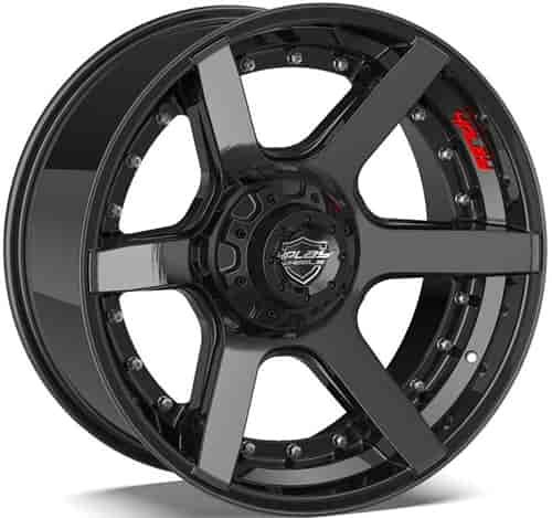 4Play 60 Brushed Black Wheel Size 20" x 10"