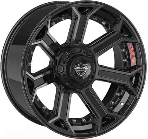 4Play 70 Brushed Black Wheel Size 22" x 10"