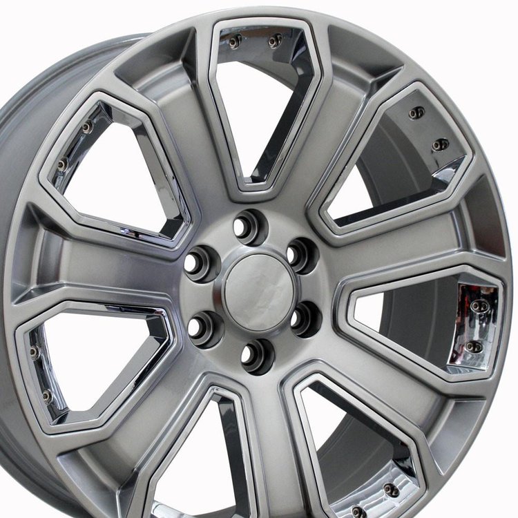 CV93B HPR BLK W/CHRM 22X9