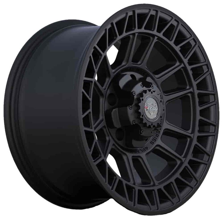 4Play S12 Satin Black Wheel Size: 22" x 9"