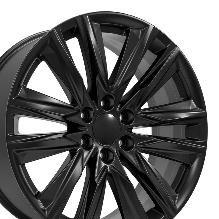 CA91 SATIN BLK 22X9