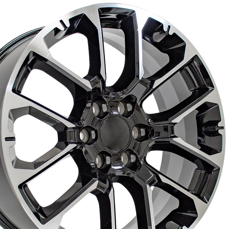 CV67 BLK MACHND 22X9