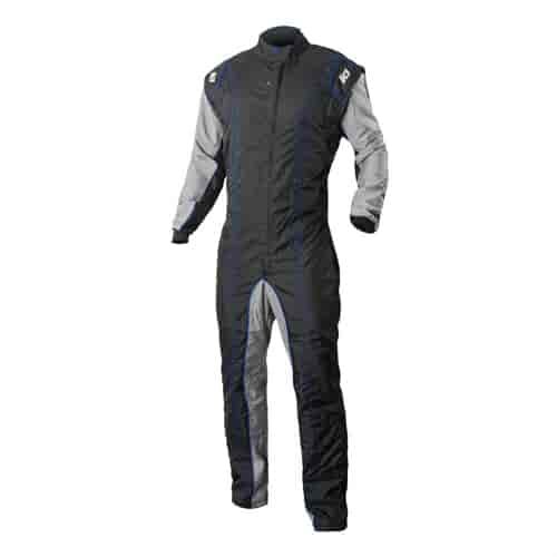 GK2 Karting Suit Black/Blue - Medium - Tall