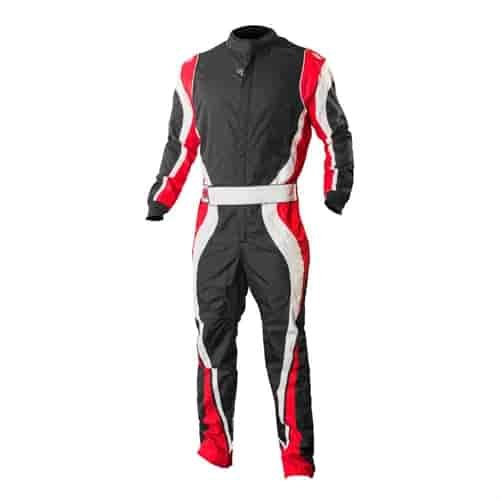 Speed 1 Karting Suit Black/Red - Medium Tall