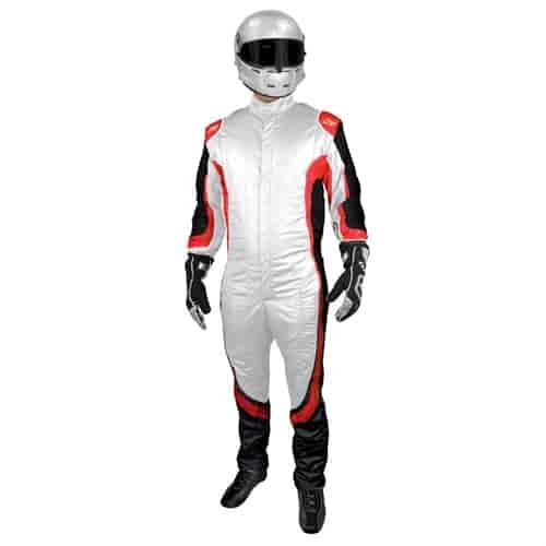 Champ SFI/FIA Driver's Suit White/Red - Medium