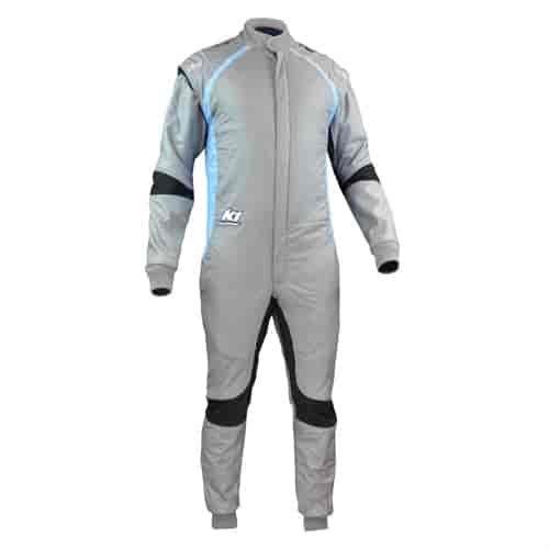Flex FIA Driver's Suit Grey/Blue - Medium Tall