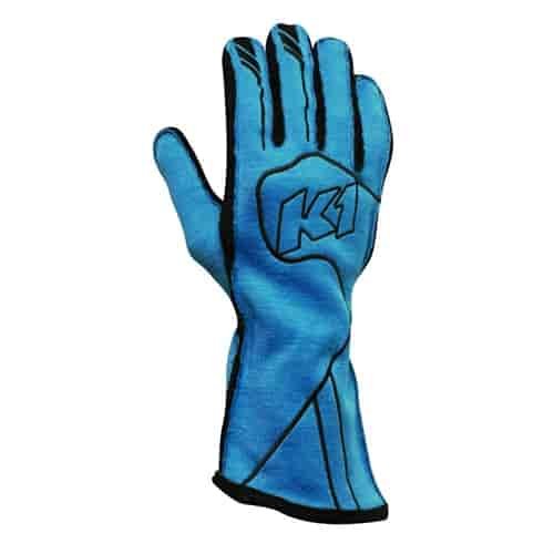 Fluorescent Blue Champ Gloves - Small