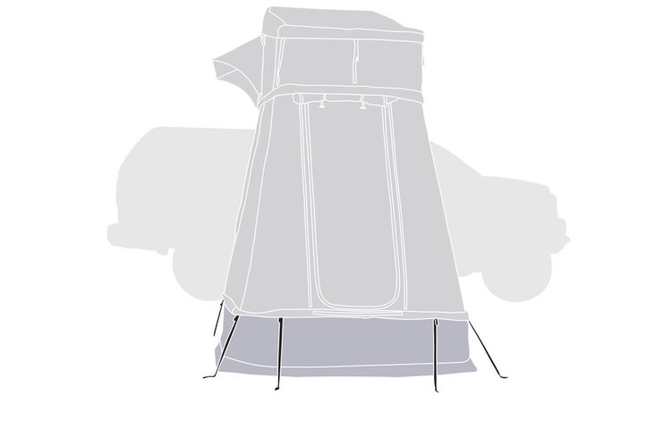 Tepui Ayer 2 Annex Extension for Rooftop Tents [600-Denier Ripstop Fabric]