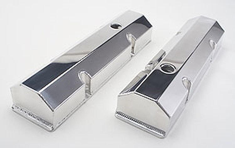 Fabricated Aluminum Valve Covers 1958-86 Small Block Chevy 283-400