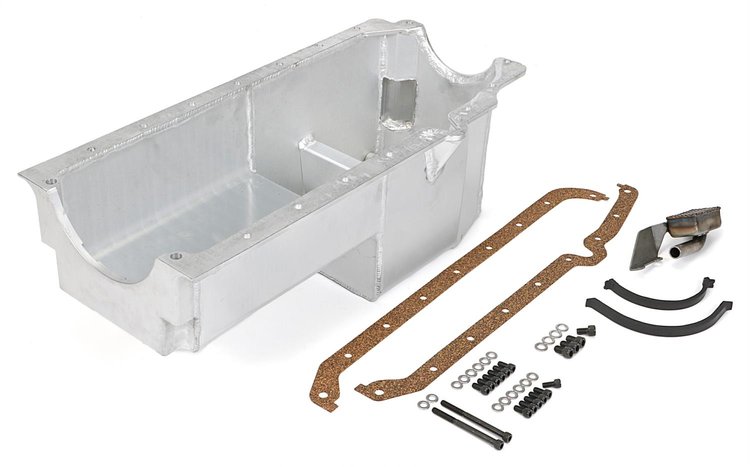 55-78 SBC FABRICATED ALUMINUM OIL PAN