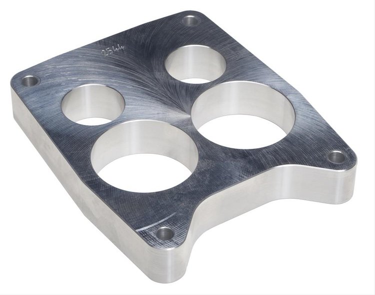 2544 1 in. QUADRAJET - Ported; BILLET ALUMINUM Carburetor Spacer