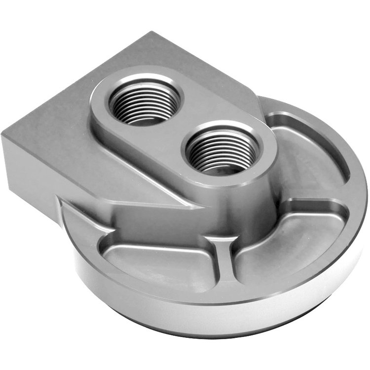 Single Remote Oil Filter Relocation Base For HP6 filter (or equivalent)