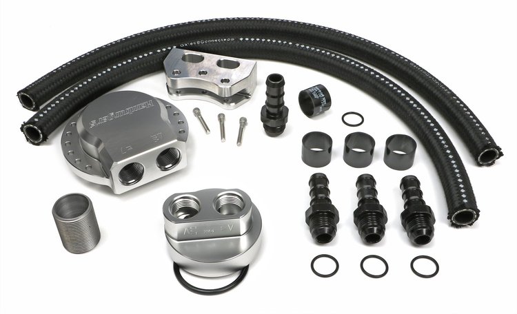 3378 Billet Single Oil Filter Relocation Kit for Dodge Cumming Diesel