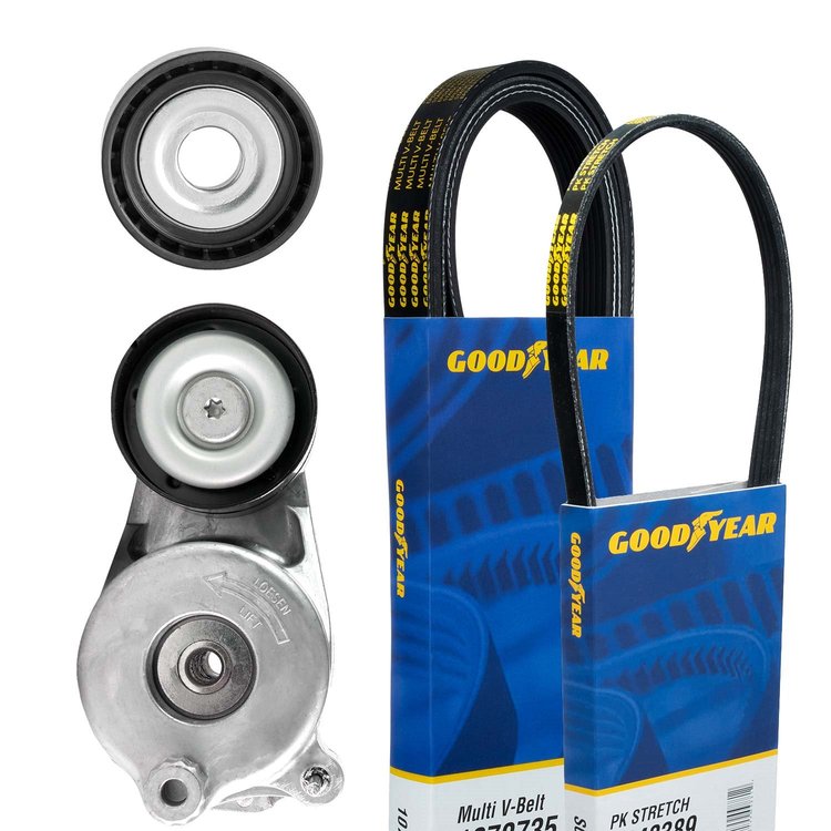 3303 Serpentine Belt Drive Component Kit Select Freightliner; Mercedes-Benz