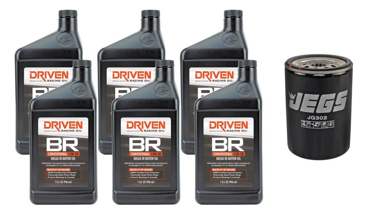 15W50 Break-In Oil with Chevy Filter Kit