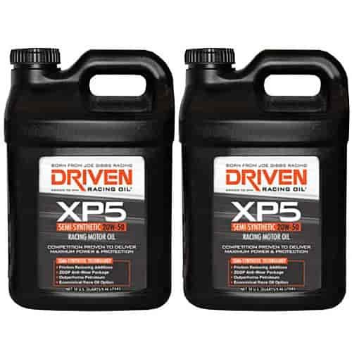 XP5 20W-50 Semi-Synthetic Racing Oil 20 Quarts/Two 2.5 Gallon Jugs