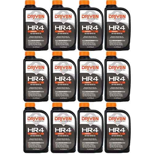 HR4 10W-30 Synthetic Hot Rod Oil Case of 12 Quarts