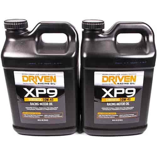 XP9 10W-40 Synthetic Racing Oil 20 Quarts/Two 2.5 Gallon Jugs