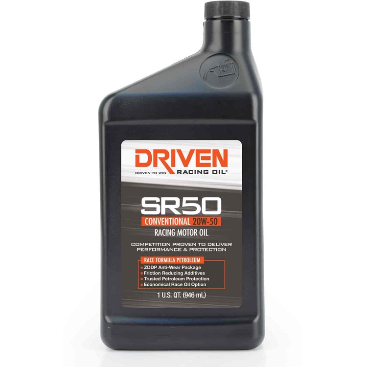 SR50 20W-50 Conventional Racing Oil 1 Quart