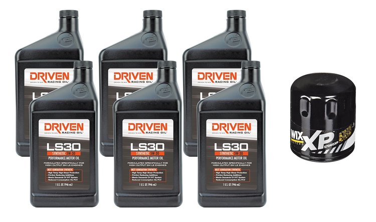 LS30 5W-30 Synthetic Oil Change Kit 2007-Up Gen IV GM Engines w/ 6 Qt. Capacity