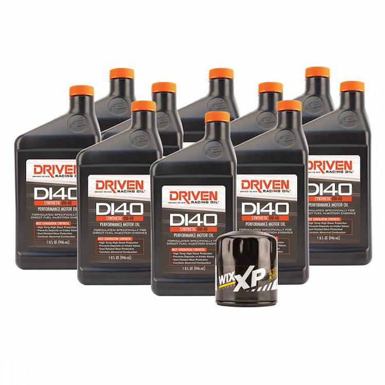 DI40 5W-40 Synthetic Performance Oil Change Kit 2019 GM Gen V LT1, LT4, and LT5  Engines w/ 10 Qt. Capacity