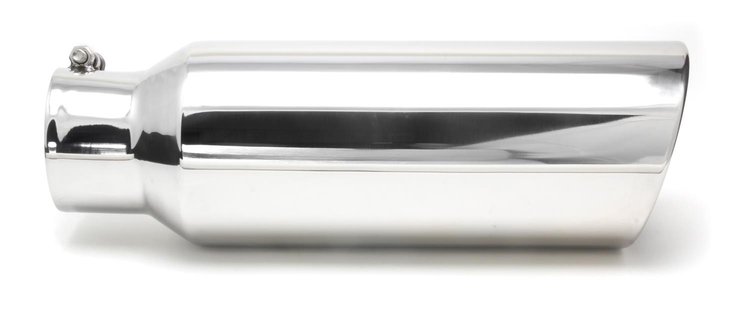 EXHAUST TIP-BOLT ON 5 I.D. X 5 X 12 ROLLED SLANT