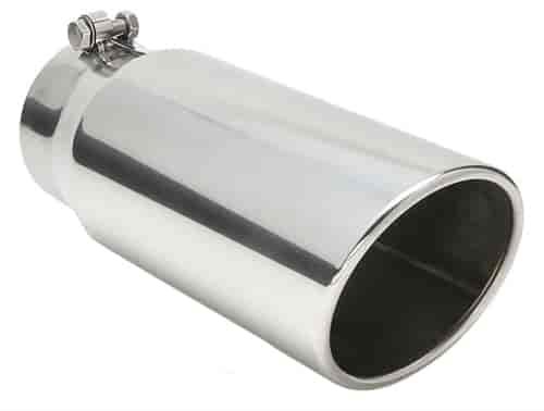 EXHAUST TIP-BOLT ON 4 I.D. X 5 X 18 ROLLED SLANT
