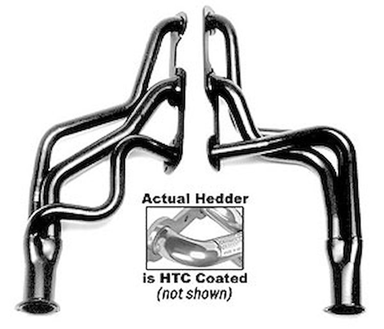 Standard Duty HTC Coated Full-Length Headers 1964-81 GTO/Le Mans/Tempest/Grand Prix/Firebird