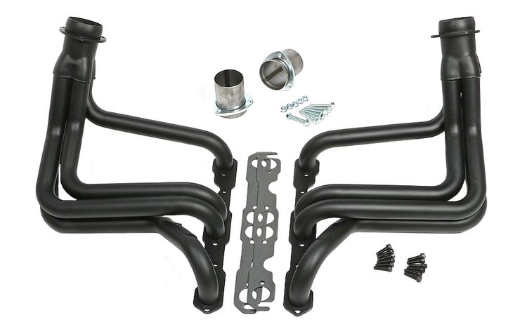 Standard Duty Black Maxx Ceramic-Metallic Coated Full-Length Headers 1958-1964 Chevy Bel Air/Biscayne/Impala