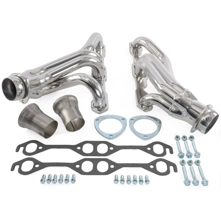 Standard Duty HTC Coated Mid-Length Headers 1967-87 Chevy/GMC C10/C20 P/U w/SBC