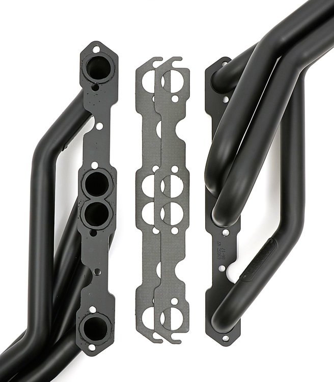 Gen 1 Engine Swap Long Tube Headers BLACK MAXX Satin Black Ceramic-Metallic 1982-2004 Chevy S10/Blazer V8 / GMC S15/Jimmy V8