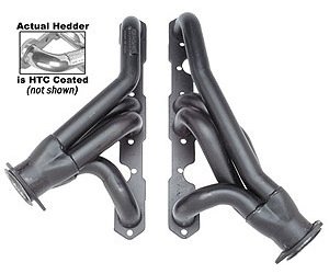 Standard Duty HTC Coated Shorty Headers 1987-95 Jeep YJ w/SB-Chevy 283-400 (Swap)