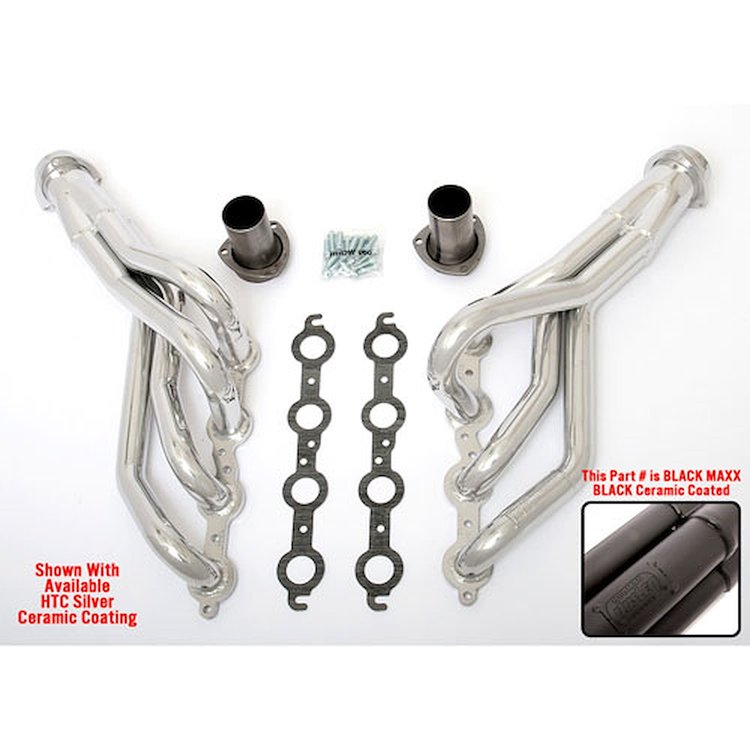 Mid-Length Headers Ceramic-Metallic Black Maxx Coating