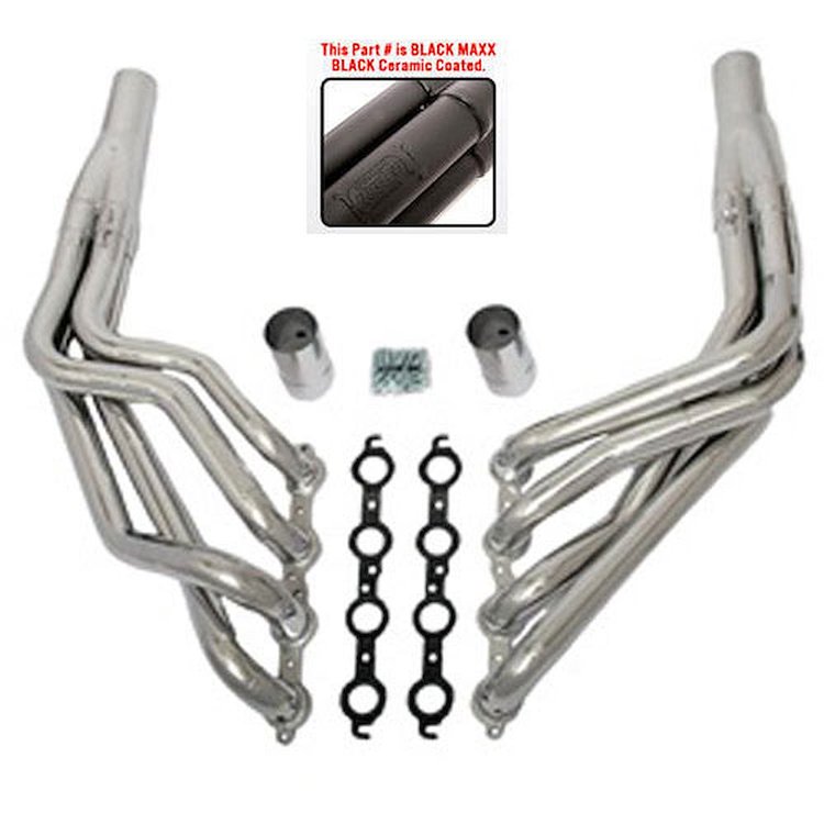 Long-Tube Headers Ceramic-Metallic Black Maxx Coating