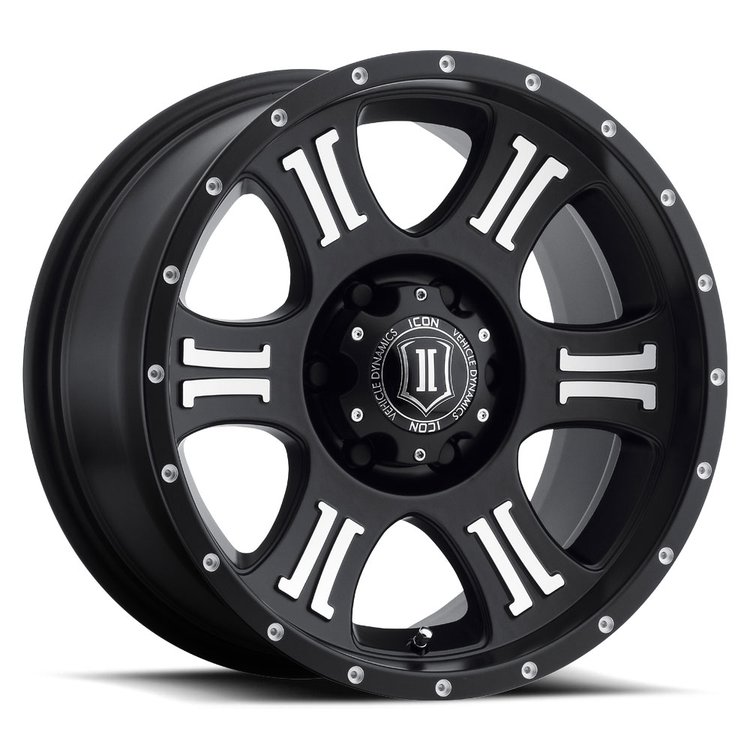 SHIELD Wheel, Size: 17 X 8.5", Bolt Pattern: 6 X 5.5" [Satin Black Machined]