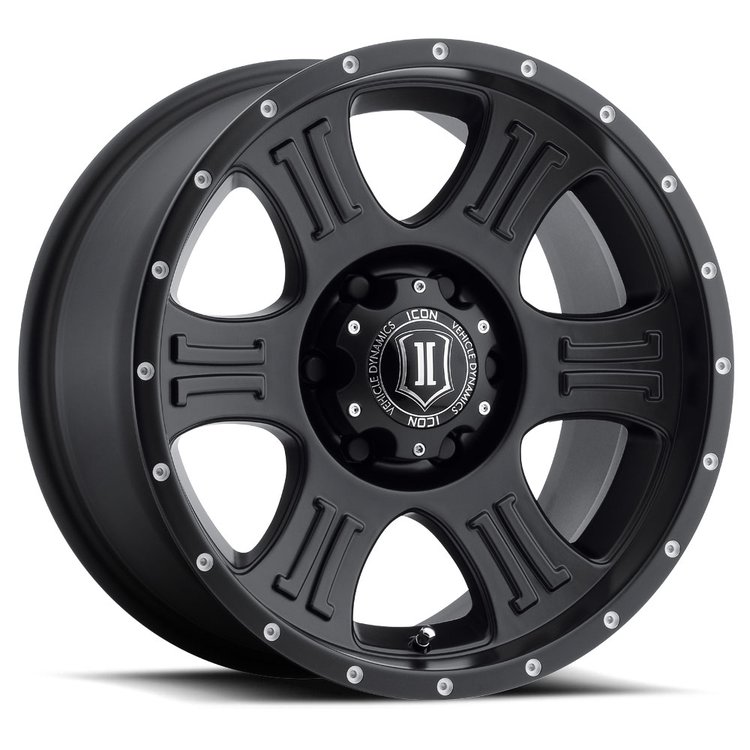 SHIELD Wheel, Size: 17 X 8.5", Bolt Pattern: 6 X 5.5" [Satin Black]