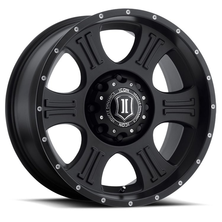 SHIELD Wheel, Size: 20 X 9", Bolt Pattern: 8 X 180 mm [Satin Black]