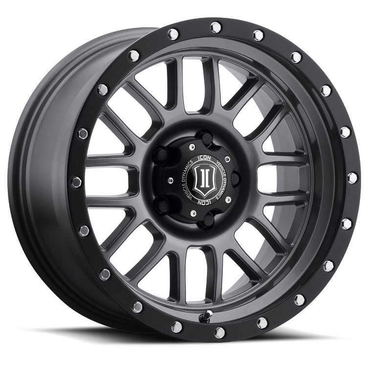 ALPHA Wheel, Size: 17 X 8.5", Bolt Pattern: 5 X 5" [Gunmetal]