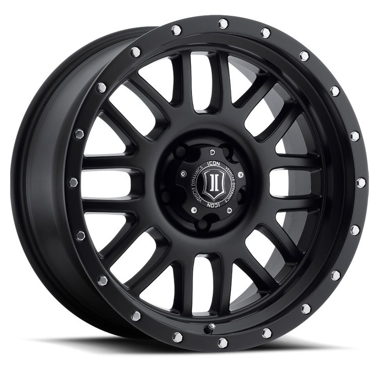 ALPHA Wheel, Size: 20 X 9", Bolt Pattern: 5 X 150 mm [Satin Black]