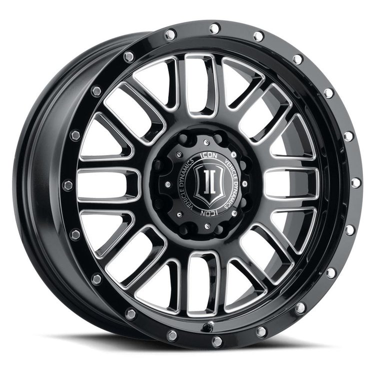 ALPHA Wheel, Size: 20 x 9", Bolt Pattern: 8 x 6.5" [Gloss Black Milled]