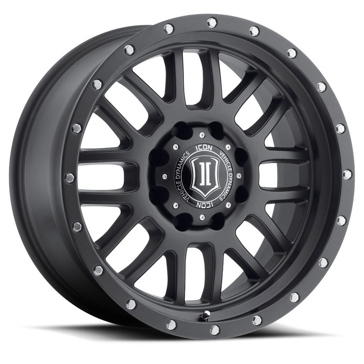 ALPHA Wheel, Size: 20 X 9", Bolt Pattern: 8 X 6.5" [Satin Black]