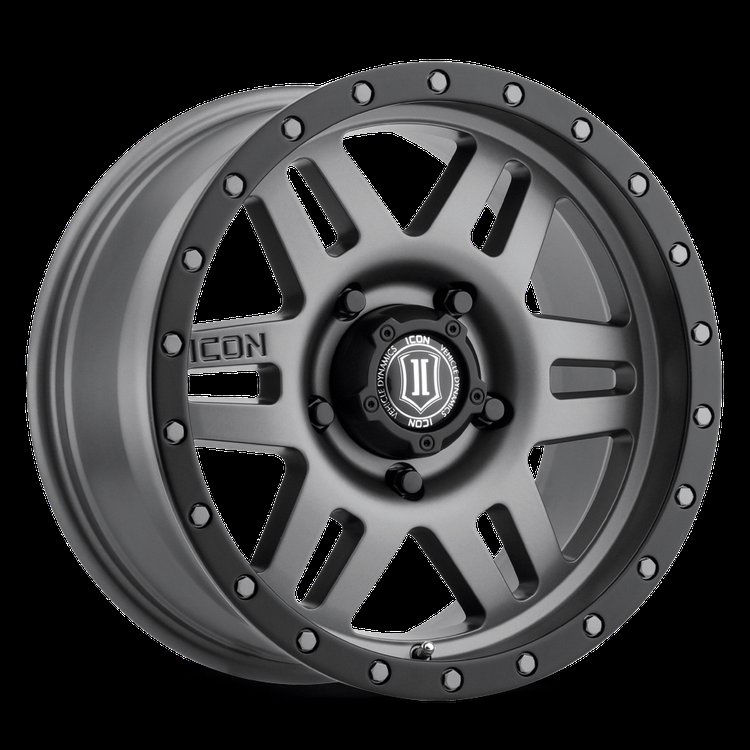 SIX SPEED Wheel, Size: 17 X 8.5", Bolt Pattern: 5 X 5" [Titanium]