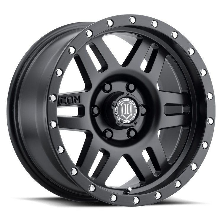 SIX SPEED Wheel, Size: 17 X 8.5", Bolt Pattern: 6 X 5.5" [Satin Black]